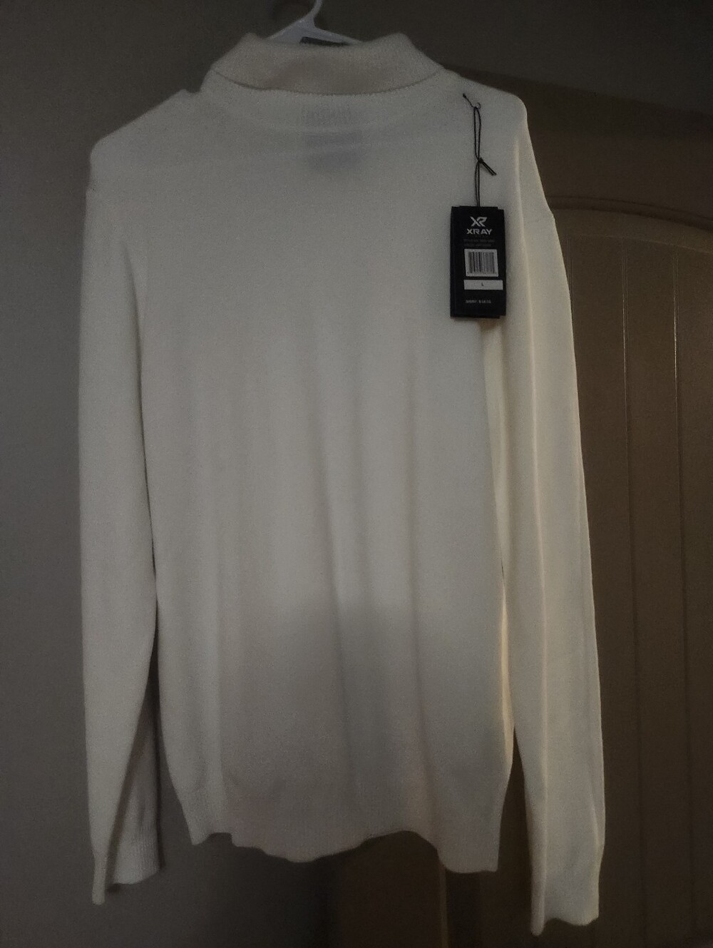 NWT X-Ray Cream Men's Mock Neck Sweater